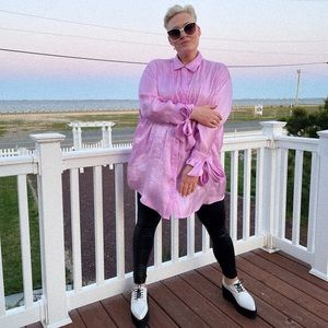 Bow tie cuff Blouse Plus Size from my boutique shopinspiredattire.com